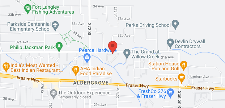 map of 264 27358 32 AVENUE